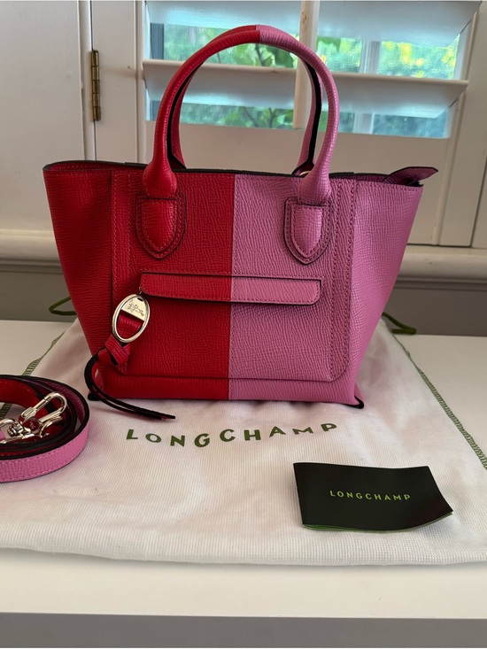 Longchamp Handbags - Longchamp Mailbox Stabilo Small Color block leather crossbody tote